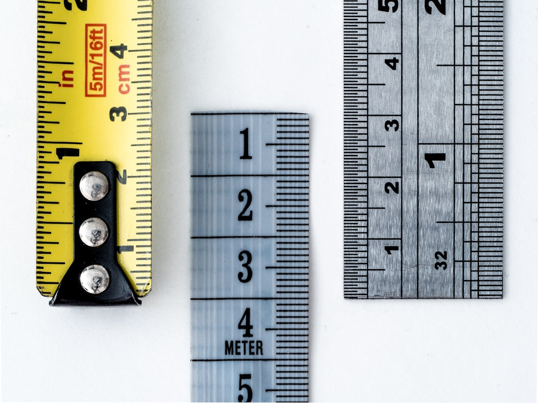 gray and yellow measures