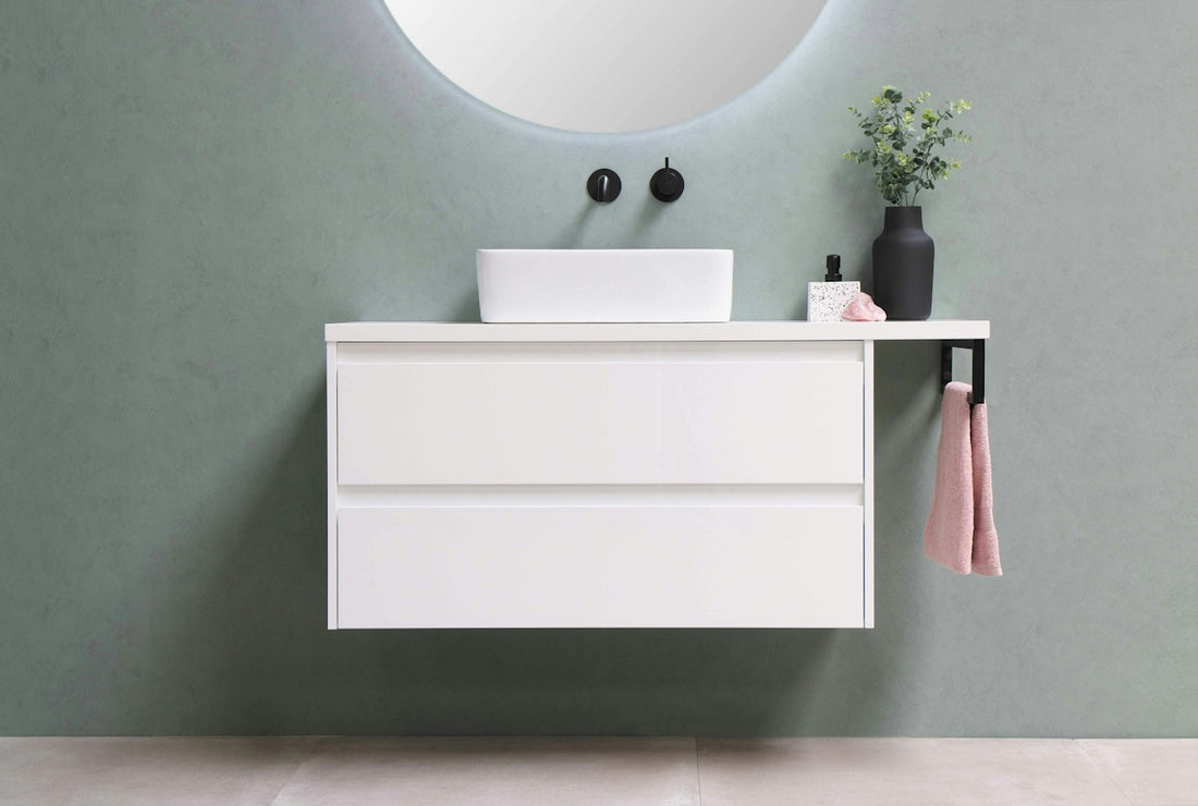 white wooden cabinet with mirror
