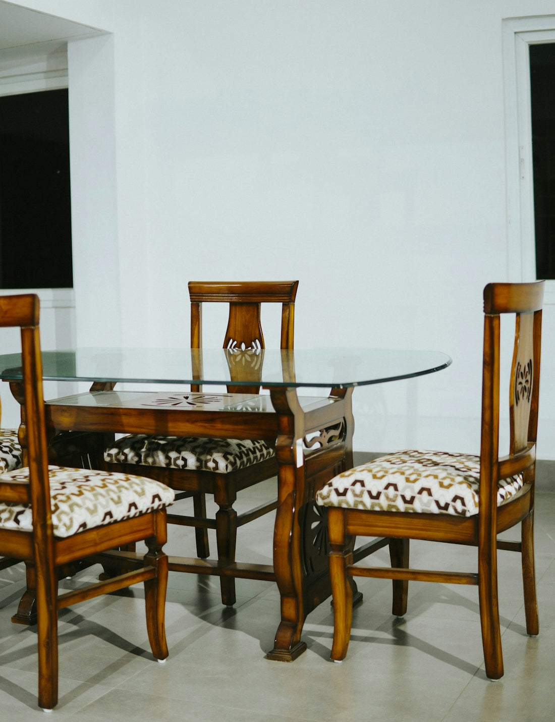a table with chairs around it