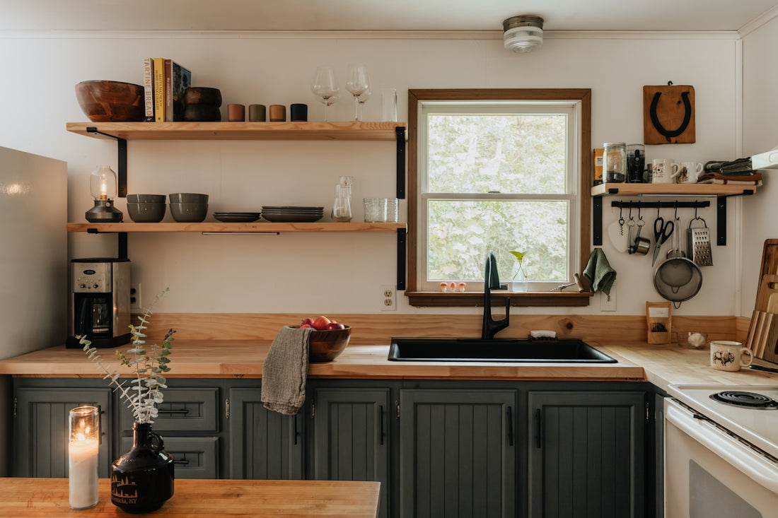 A kitchen filled with lots of counter top space