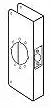 Don-Jo 12-2-10B-CW Oil Rubbed Bronze 12" Door Wrap-Around for Cylindrical Door Locks with 2-1/8" Hole