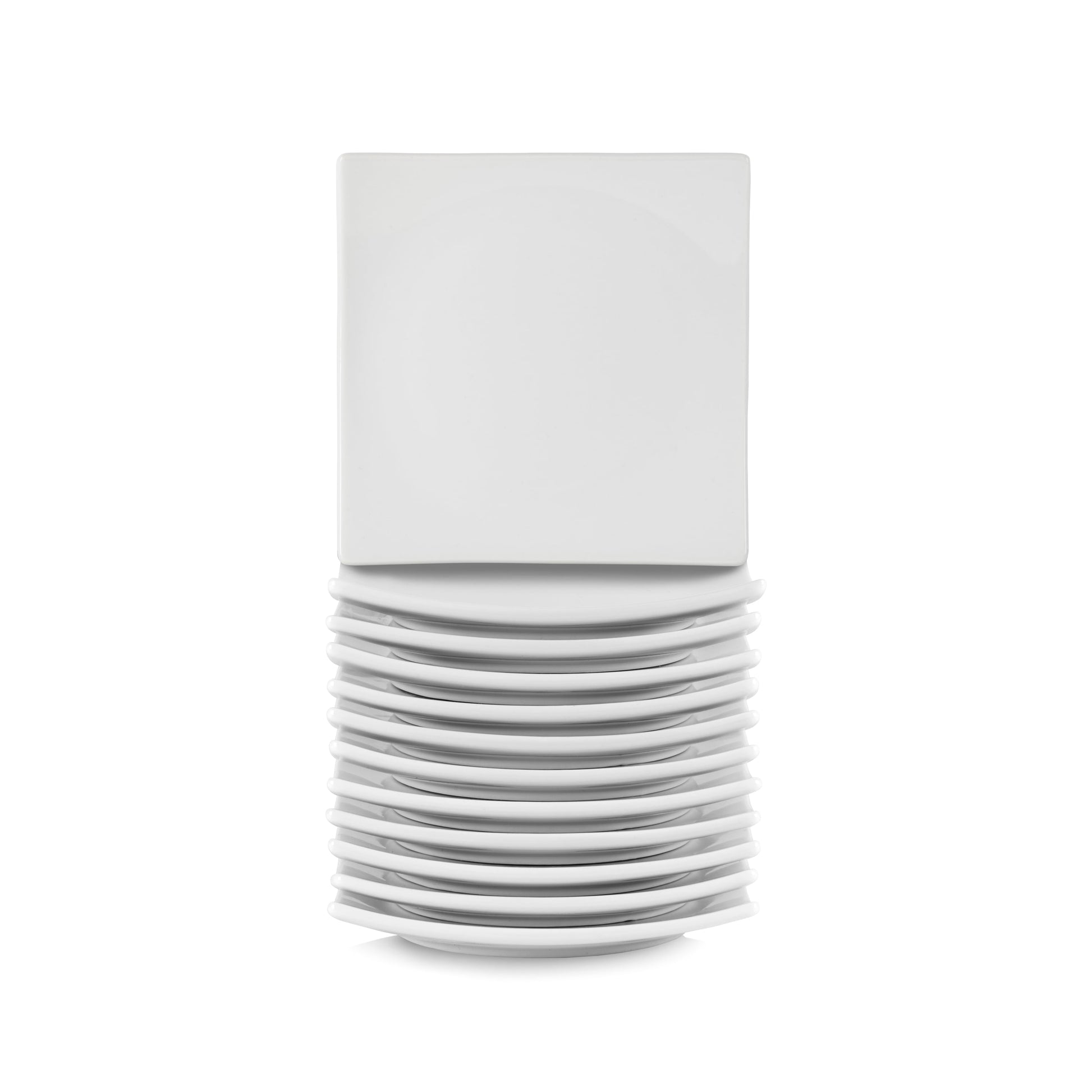 10 Strawberry Street Coupe Butter Plate in White (Set of 12)