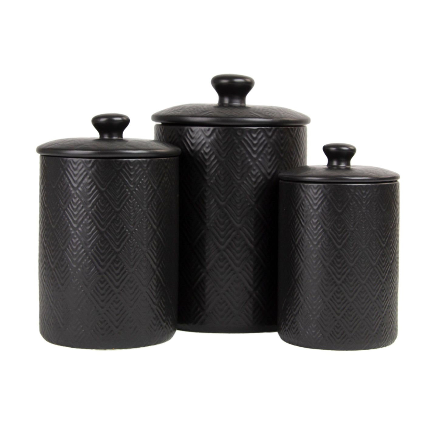 10 Strawberry Street Marquis Juego de 3 Botes, Negro Mate