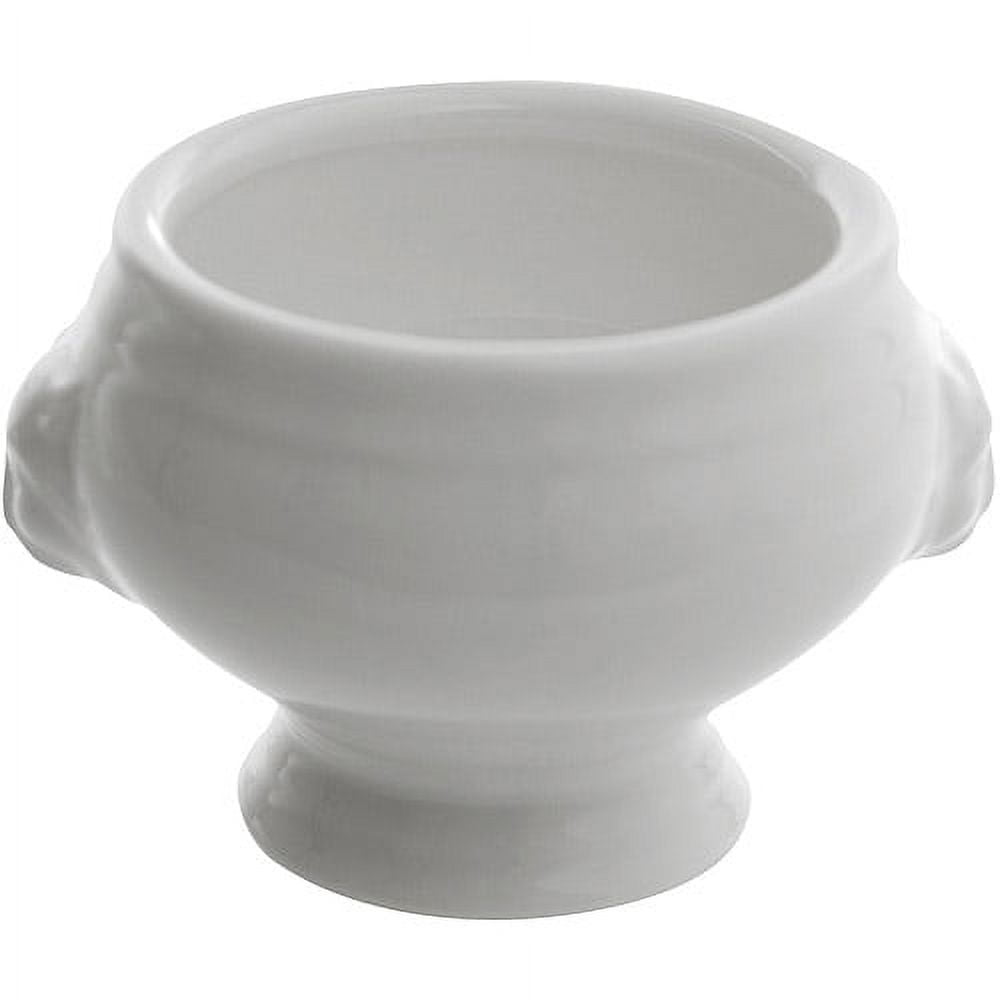10 Strawberry Street Whittier 3.25" Mini Lion Headed Taureen, Set of 6, White