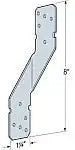 Simpson Strong-Tie Hardware Bracket H8Z - Zinc Finish, Wall Mount, Strong Tie Brackets - 2x8 Joist Hanger