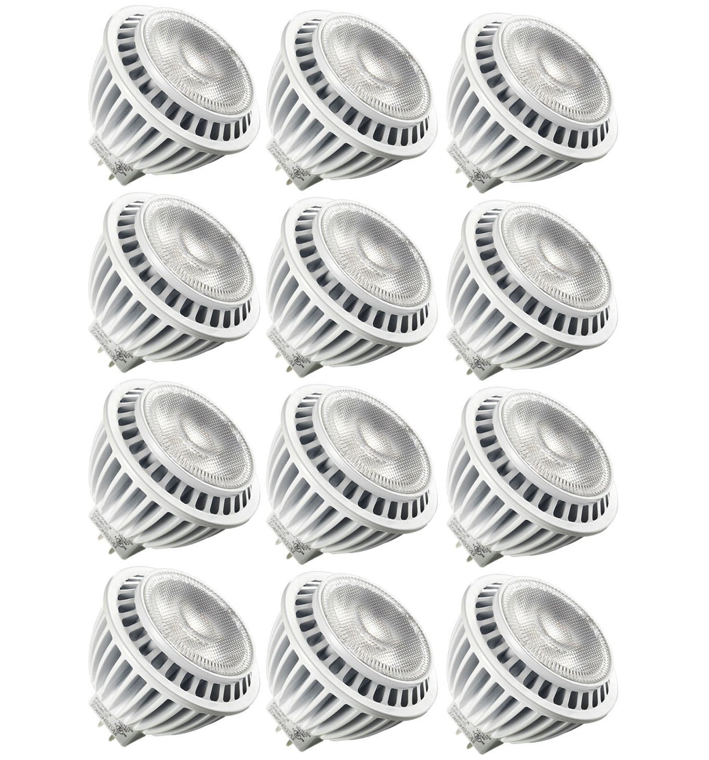 12 Pack 7W Dimmable LED MR16 Light Bulb, 50W Halogen Replacement, 2700K Soft White 40Â° Beam Angle Spotlight LED Bulb