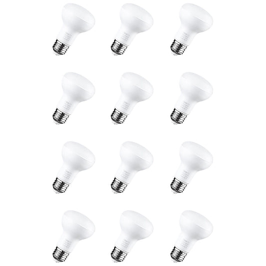 12 Pack LED Lights BR20 R20 Dimmable LED Light Bulbs, Flood Light Bulb Indoor, 7.5W (50W Eqv.), 525lm, 4000K Cool White