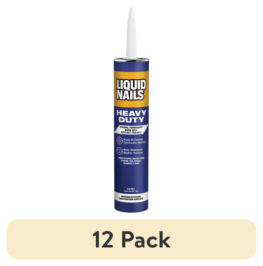 (12 pack) Liquid Nails Heavy Duty 10 oz. White Low VOC Construction Adhesive
