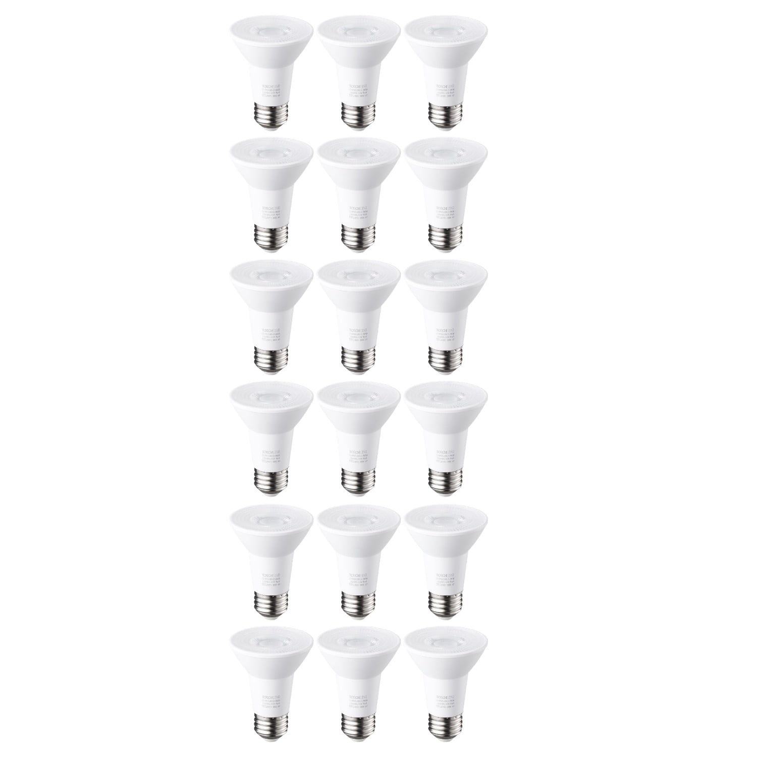 18 Pack PAR20 Dimmable LED Bulb, CRI 90+, 6.5W (50W Equivalent), 500 Lumens, 5000K Daylight, E26 Medium Base