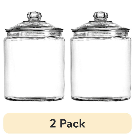 Anchor Hocking Heritage Hill Glass Jar with Lid, 2 Gallon, Made for Pantry Jar Storage and Display