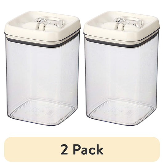 (2 pack) Better Homes & Gardens 13.8 Cup Flip-Tite Square Food Storage Container, BPA-Free