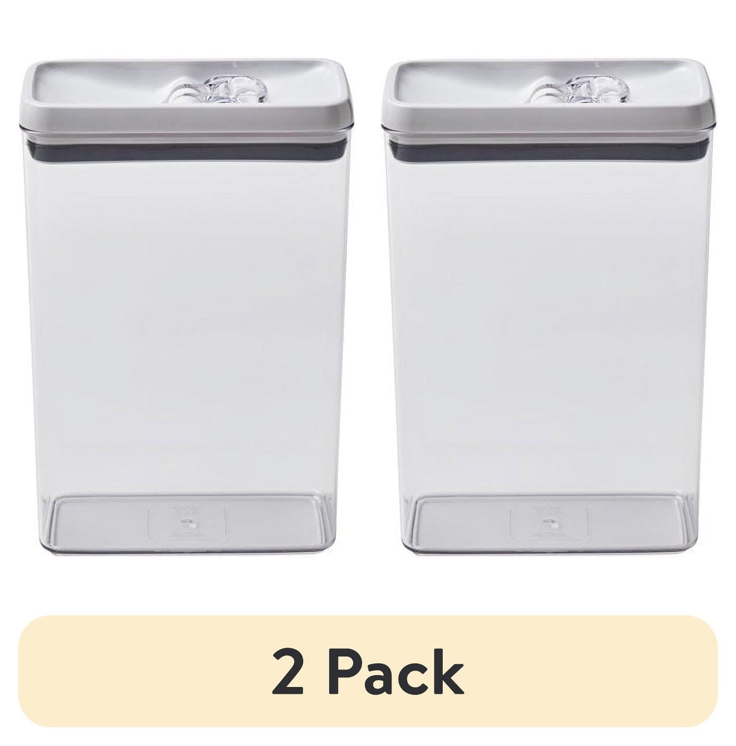 (2 pack) Better Homes & Gardens Canister - 17.3 Cup Flip-TiteÂ® Rectangular Food Storage Container
