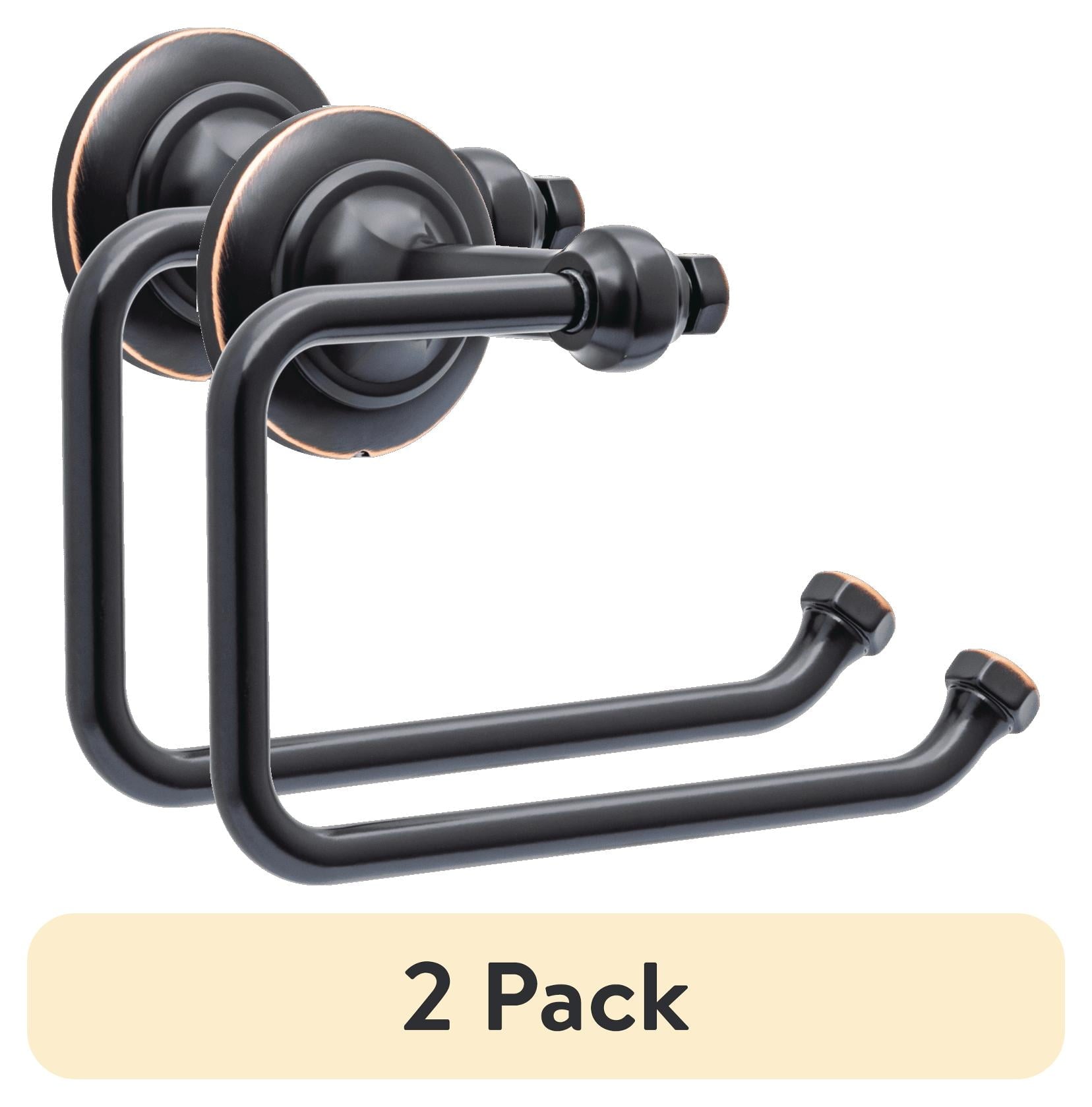 (2 pack) Better Homes & Gardens Holbrook Bathroom Toilet Paper Holder, Oil Rubbed Bronze