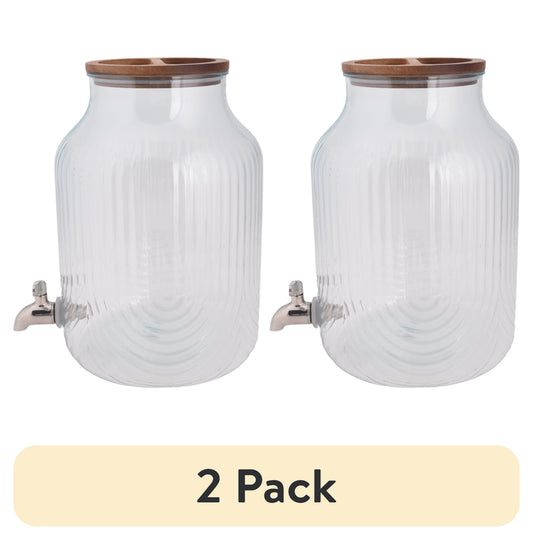 Better Homes & Gardens Plastic 2 gal Double Wall Beverage Dispenser