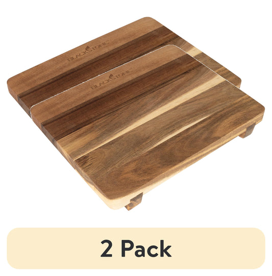 (2 pack) Blackstone Acacia Wood Griddle Top Cutting Board with Feet