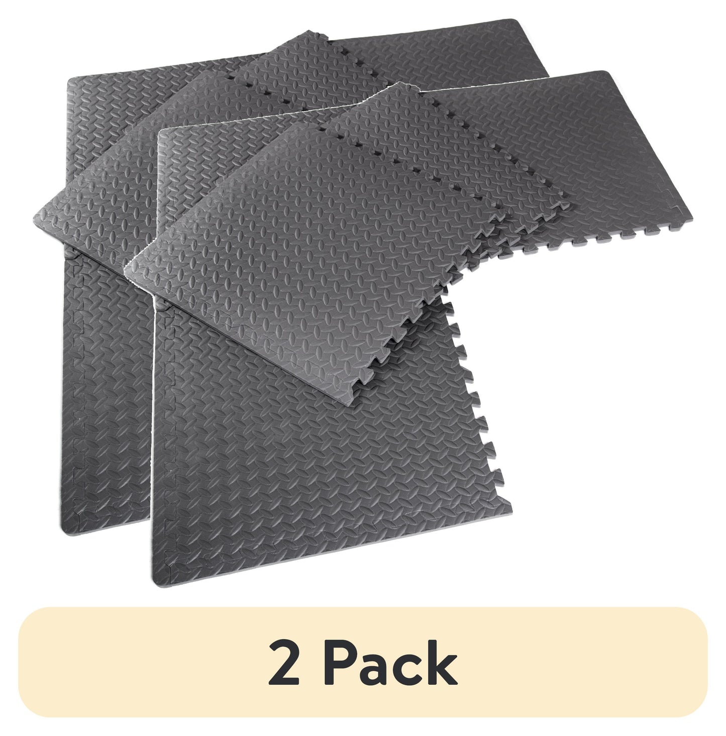 (2 pack) CAP High Density Interlocking Puzzle Mat Set - 22.3" x 22.3" 6 Pieces