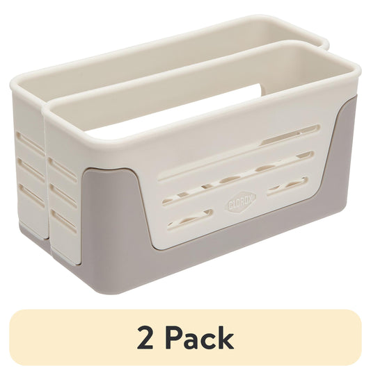 (2 pack) Clorox Expandable Sink Caddy, Best Used for Kitchen Organization and Accessibility
