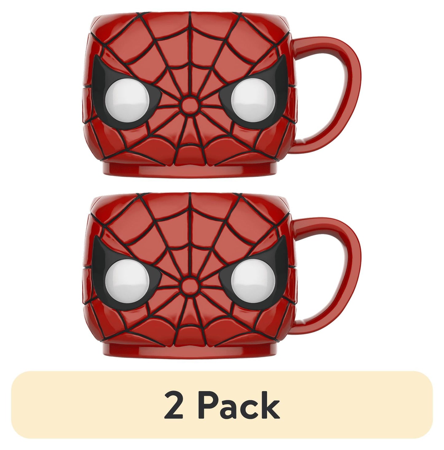 Funko Pop! Mug: Marvel - Spider-Man 16oz Red, Black, and White Collectible Ceramic Mug