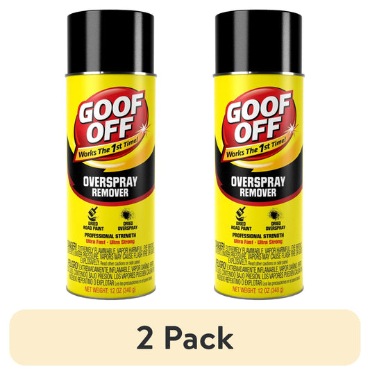 (2 pack) Goof Off Overspray Remover, 12 oz., Removes Dried Basecoat and Clearcoat Overspray