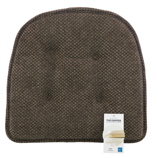 (2 pack) Gripper 15" x 16" Non-Slip Textured Brown Chair Cushion
