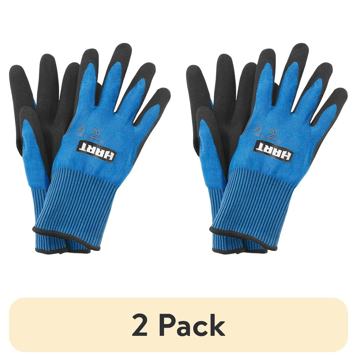 (2 pack) HART Size Medium Cut Resistant Work Gloves