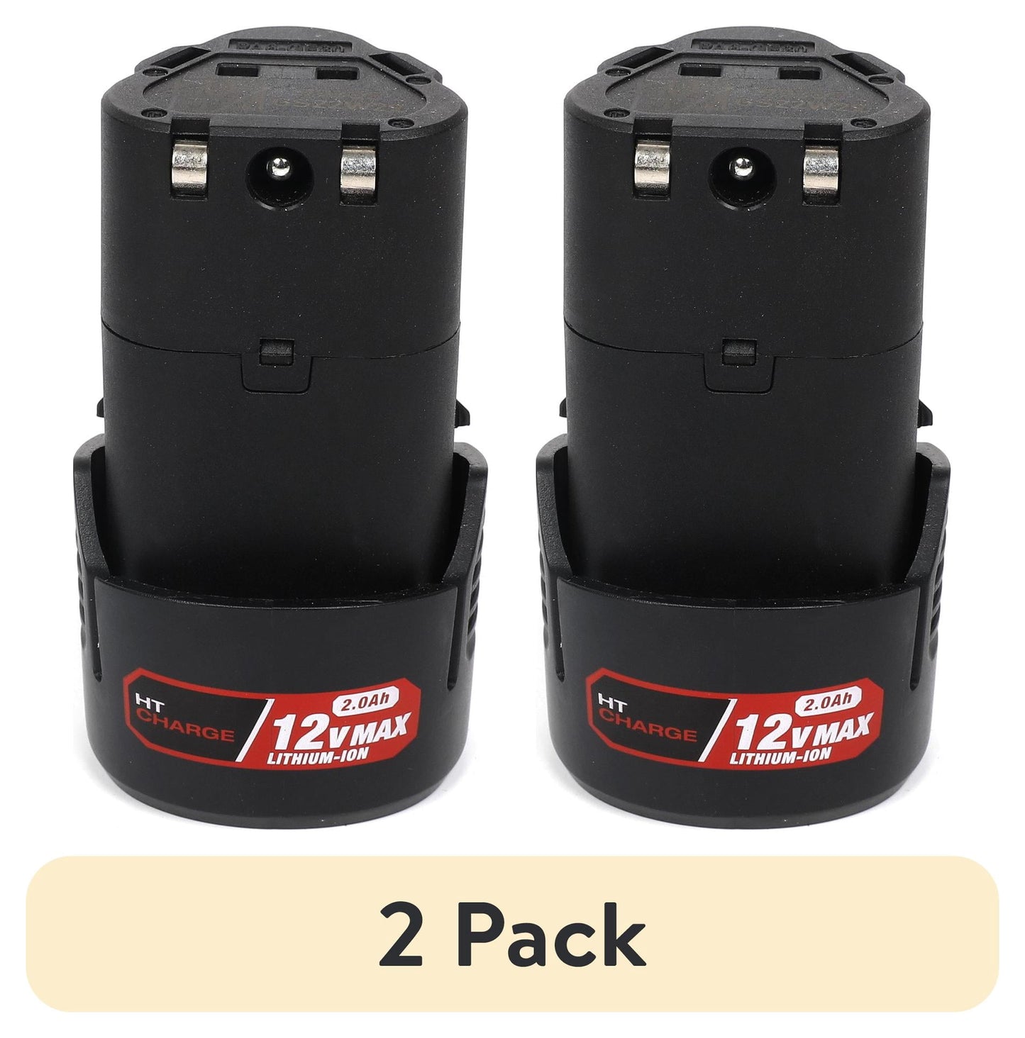 (2 pack) Hyper Tough 12V Max 2.0Ah Lithium-Ion Rechargeable Battery