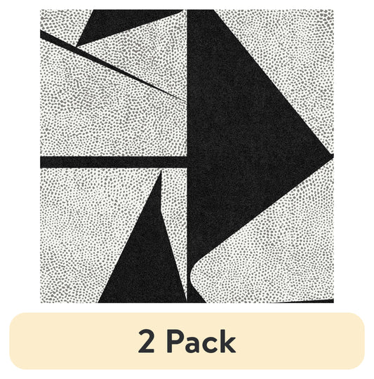 (2 pack) Roommates Studio Black Caden Peel and Stick Wallpaper 30.75 Sq. ft, 1 Count