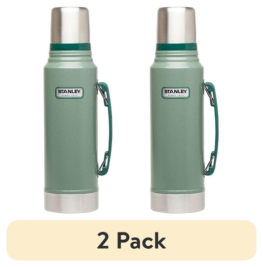 (Paquete de 2) Botella de VacÃ­o STANLEY Classic, Verde/plata