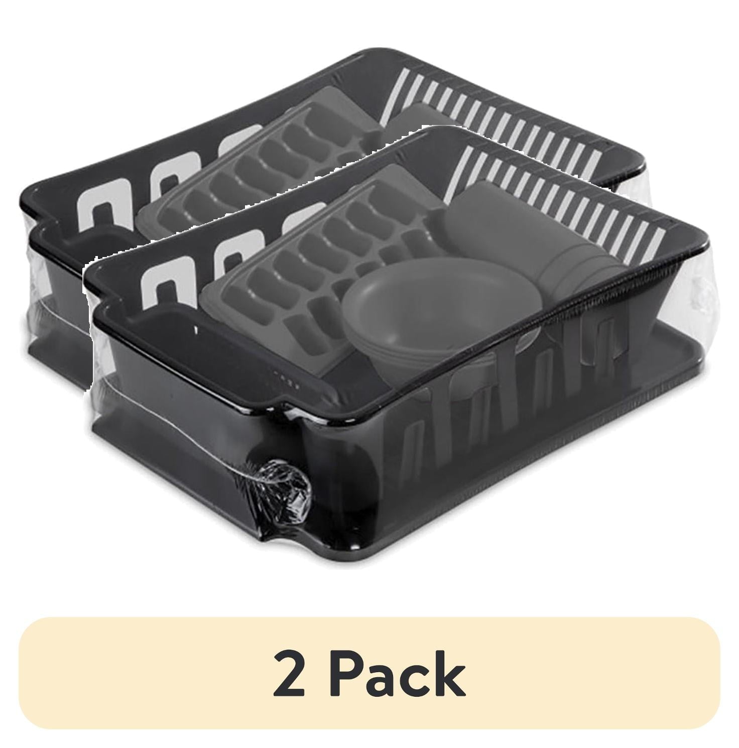 Sterilite 12 Piece Kitchen Set, Includes Sinkset, Bowls, Tumblers, Ice Cube Trays, Black