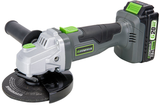 20V 4-1/2 in. Cordless Angle Grinder with Grinding Wheel,  Battery and Charger