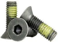Nylon Patch Socket Flat Countersunk Head Cap Screw, 3/8-24 x 1 1/2", Alloy Steel, Black Oxide, Hex Socket (Quantity: 100) Full Fine Thread 3/8 inch Allen Bolt x 1 1/2 inch Length