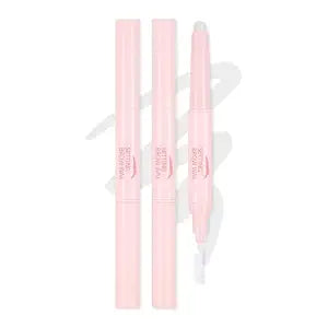 DAGEDA 2Pcs Clear Eyebrow Wax Stick,Waterproof BrowSetting Cream with Brush