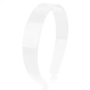 Wecoe White Headbands for Women Girls 1 Inch Wide Plastic Headbands with Teeth Plain Hard Head Bands Hairbands Diy Crafts Hair Accessories for Women & Girls