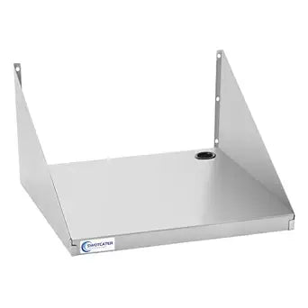 Stainless Steel Microwave Shelf, 18"x24" 200 lb Heavy Duty Metal Appliance Wall Mount Floating Shelving, Commercial Microwave Rack for Kitchen, Restaurant and Hotel