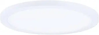 Maxim Lighting Wafer 15" Surface Mount | White Finish | White Polycarbote Shade | Transitional Surface Mount | Ideal for Bedrooms, Hallways & Entryways | Dimmable Wet Rated | 58737WTWT