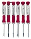 Xcelite XPTX600 Precision Chromium Molybdenum Steel Torx ESD Screwdriver Set, With Case, 6-Piece