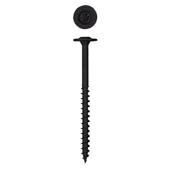 SPAX 4581821001275 3/8 x 5" T-Star Drive Washer Head Black HCR (Exterior) PowerLag Screw (25 Pieces per Box)