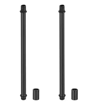 PATIKIL Straight Pipe Lamp Stems Rod Kit 2Set M10 Carbon Steel 200mm