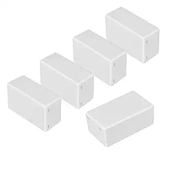 LeMotech Project Box 5 Pieces ABS Plastic Electrical Project Case Small Junction Box for Electronics White 2.40 x 1.41 x 0.98 inch (61 x 36 x 25 mm)