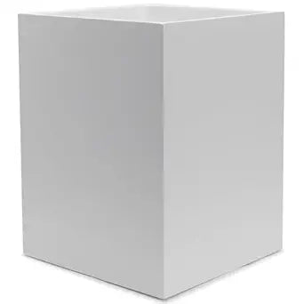 YEW DESIGN Matte White Square Small Trash Can, 2 Gallons / 7.5L Garbage Can, Waste Basket for Home, Bathrooms, Office, Under Desk, Bedroom, Laundry Room, Kitchen, Kids Room, and Dorm