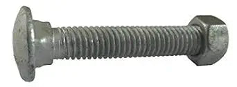 3/8"-16 x 8 (25 Pack) Galvanized Carriage Bolt Kit Grade 307A, Includes 3/8"-16 Hex Nuts (25 pcs), Hot Dip Galvanized for Exterior Use by Fastener Depot