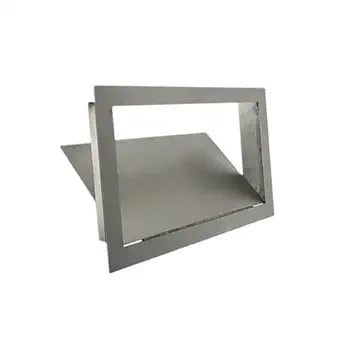 304 Stainless Steel Side Mount Trash Chute 7x9 Inch Rectangular | Commercial & Kitchen Cabinet Garbage Door  Inward-Flip Lid for Hands-Free Hygienic Disposal in Areas