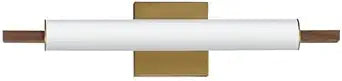 ET2 Lighting Joist 1-Light 20" Flush Mount | Antique Brass Finish | Wood Construction | Minimalist Ceiling Mounted Light for Bedrooms | Hardwired Ceiling Installation | E24930-WNAB