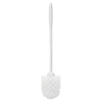 Rubbermaid Commercial Products Toilet Bowl Brush with Plastic Handle, 14.5-Inches, White, for Bathroom/Restroom, Pack of 24