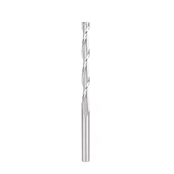 Amana Tool 48444 CNC Solid Carbide Foam Cutting Up-Cut Spiral 6mm D x 57mm CH x 6mm SHK x 100mm Long Flat Bottom Router Bit