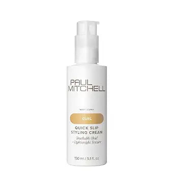Paul Mitchell Quick Slip Styling Cream, Faster Styling + Touchable Hold, For Curly Hair + Wavy Hair
