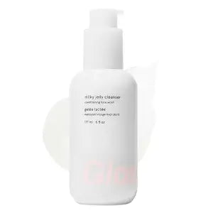 Glossier Milky Jelly Facial Cleanser, Gentle Makeup Remover Wash, 5.9 oz