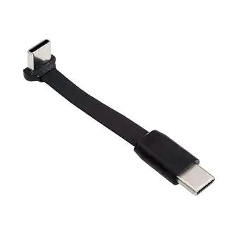 xiwai USB-C Charging Data Short Cable Ultra Slim Flat Up Down Angled 6cm