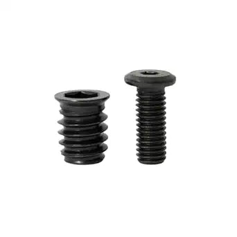 FLOWYLINE 40Pcs M8 Bolt and Threaded Inserts for Wood and Metal | Screws Assortment Kit | Screw Inserts for Wood and Threaded Insert for Metal, Hardware Kit for Hardwood