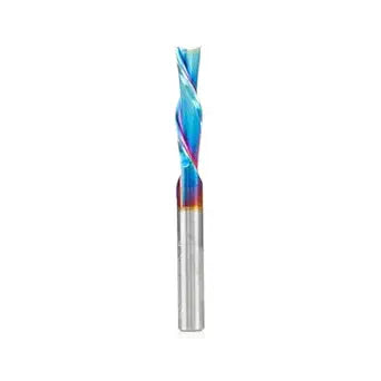 Amana Tool Solid Carbide Spektra Extreme Tool Life Spiral Plunge Router Bit Down-Cut, 46415-K, 1/4 Dia x 1 CH x 1/4 Shank 2-1/2 Inch L